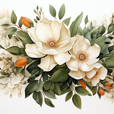 Bouquets Floral Illustrations Templates 384802