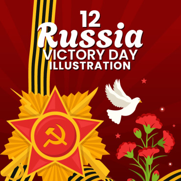 Victory Day Illustrations Templates 384813