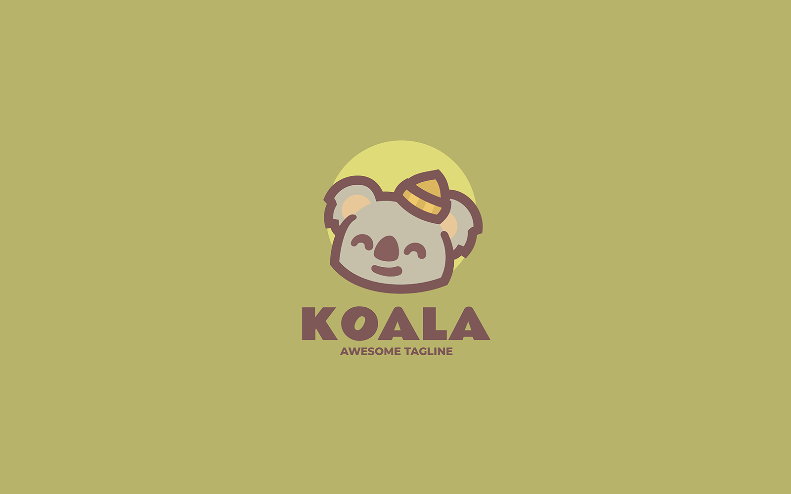 Koala Mascot Cartoon Logo 3