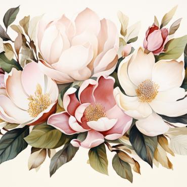 Bouquets Floral Illustrations Templates 384960