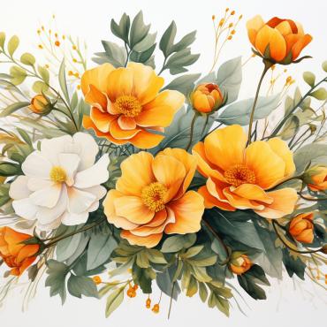 <a class=ContentLinkGreen href=/fr/kits_graphiques_templates_illustrations.html>Illustrations</a></font> bouquets floral 384970