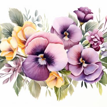 Bouquets Floral Illustrations Templates 384998