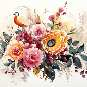 <a class=ContentLinkGreen href=/fr/kits_graphiques_templates_illustrations.html>Illustrations</a></font> bouquets floral 385002