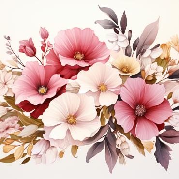 Bouquets Floral Illustrations Templates 385010