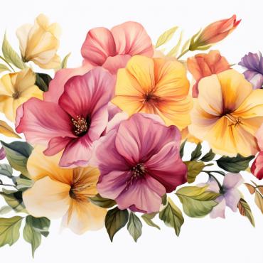 Bouquets Floral Illustrations Templates 385015