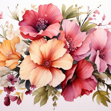 Bouquets Floral Illustrations Templates 385017