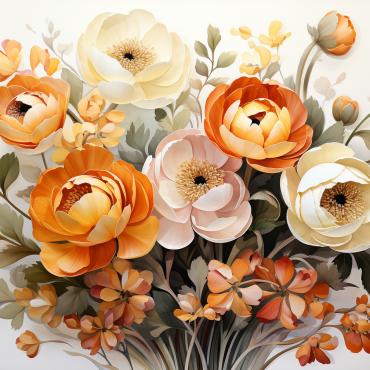 Bouquets Floral Illustrations Templates 385032