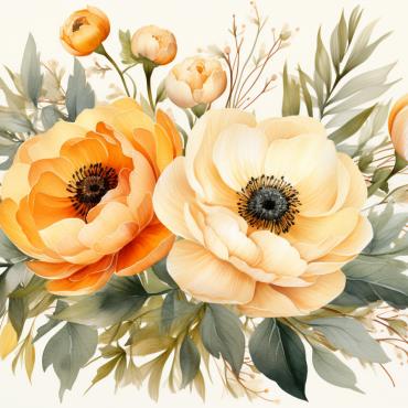 Bouquets Floral Illustrations Templates 385035