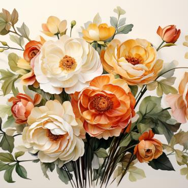 Bouquets Floral Illustrations Templates 385037