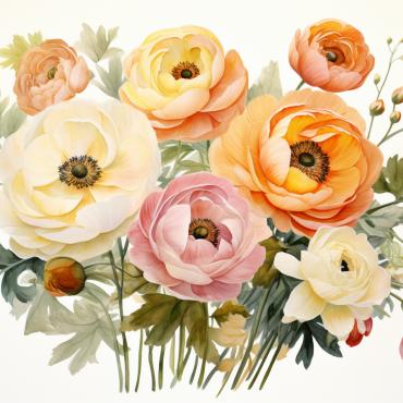 Bouquets Floral Illustrations Templates 385038