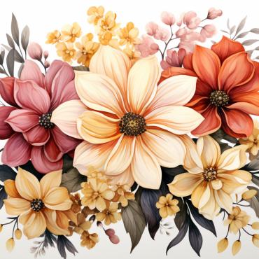 Bouquets Floral Illustrations Templates 385054