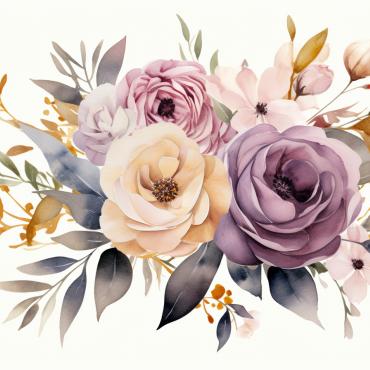 Bouquets Floral Illustrations Templates 385115