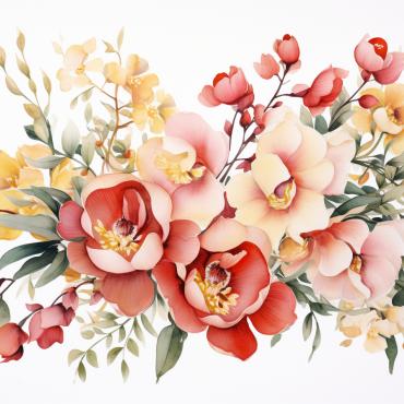 Bouquets Floral Illustrations Templates 385120