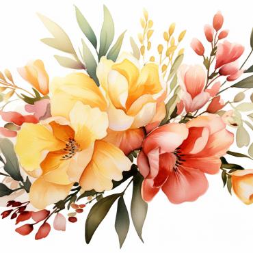 Bouquets Floral Illustrations Templates 385123