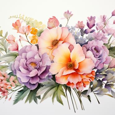 Bouquets Floral Illustrations Templates 385133