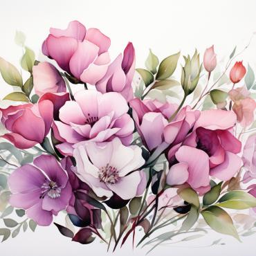 Bouquets Floral Illustrations Templates 385147