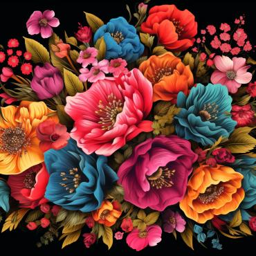 Bouquets Floral Illustrations Templates 385154