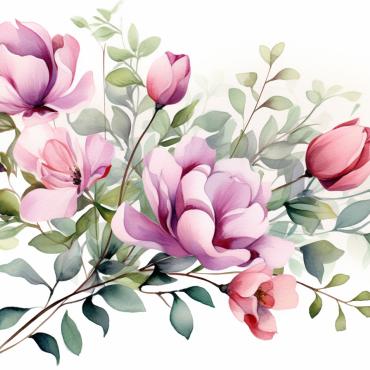 Bouquets Floral Illustrations Templates 385155