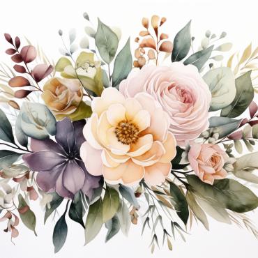 Bouquets Floral Illustrations Templates 385159