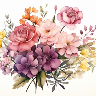 Bouquets Floral Illustrations Templates 385167