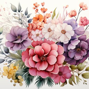 Bouquets Floral Illustrations Templates 385183