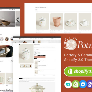 Pottery Ceramic Shopify Themes 385251