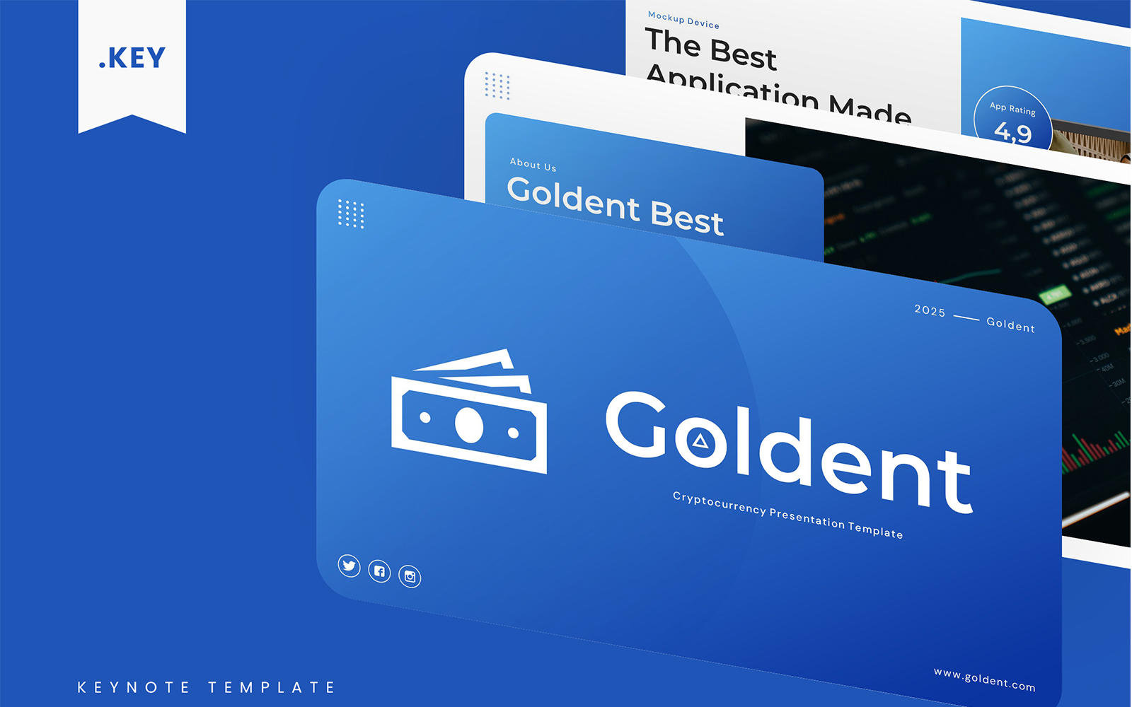 Goldent – Cryptocurrency Keynote Template