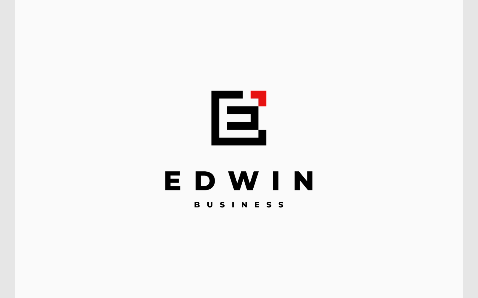 Letter E Arrow Up Simple Business Logo
