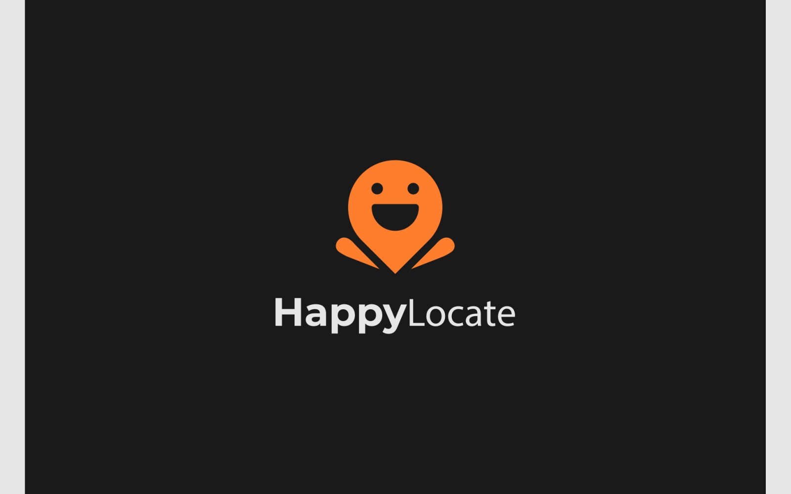 Happy Smile Location Place Logo