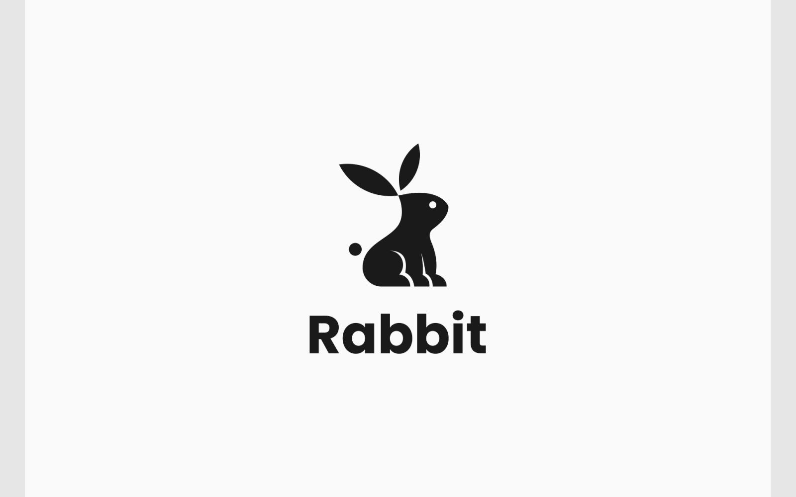 Rabbit Bunny Hare Unique Logo