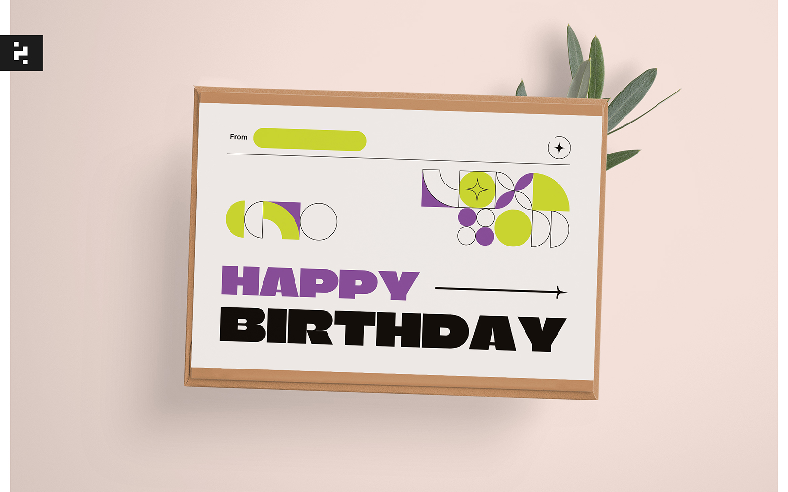 Modern Bold Birthday Greeting Card