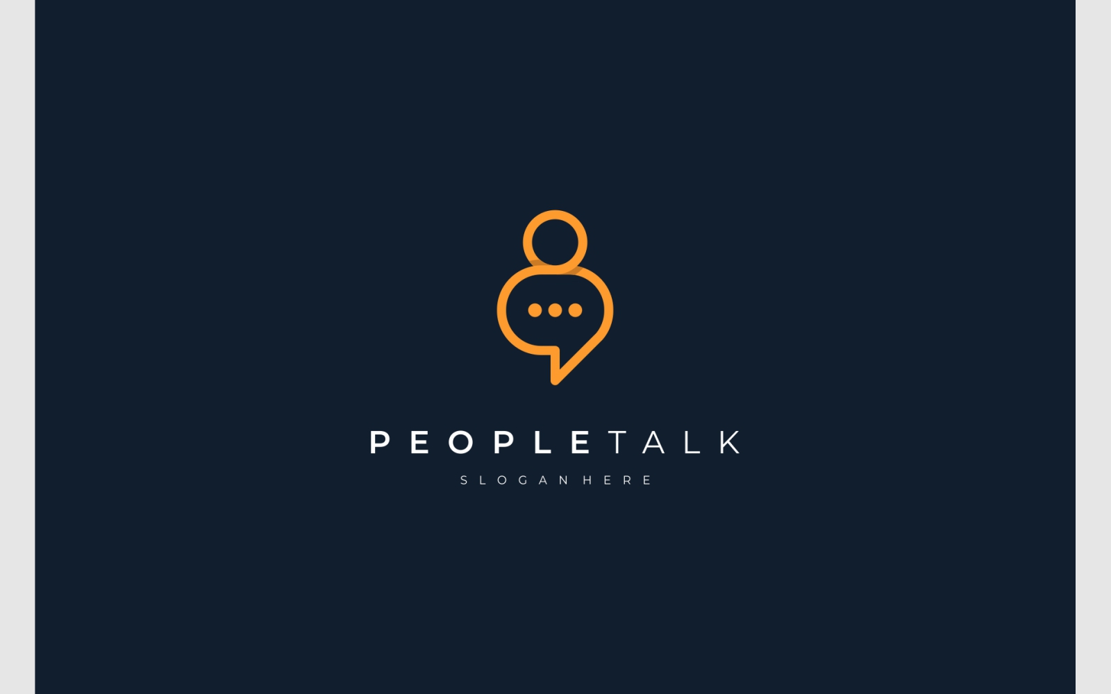 People Talk Human Speech Logo