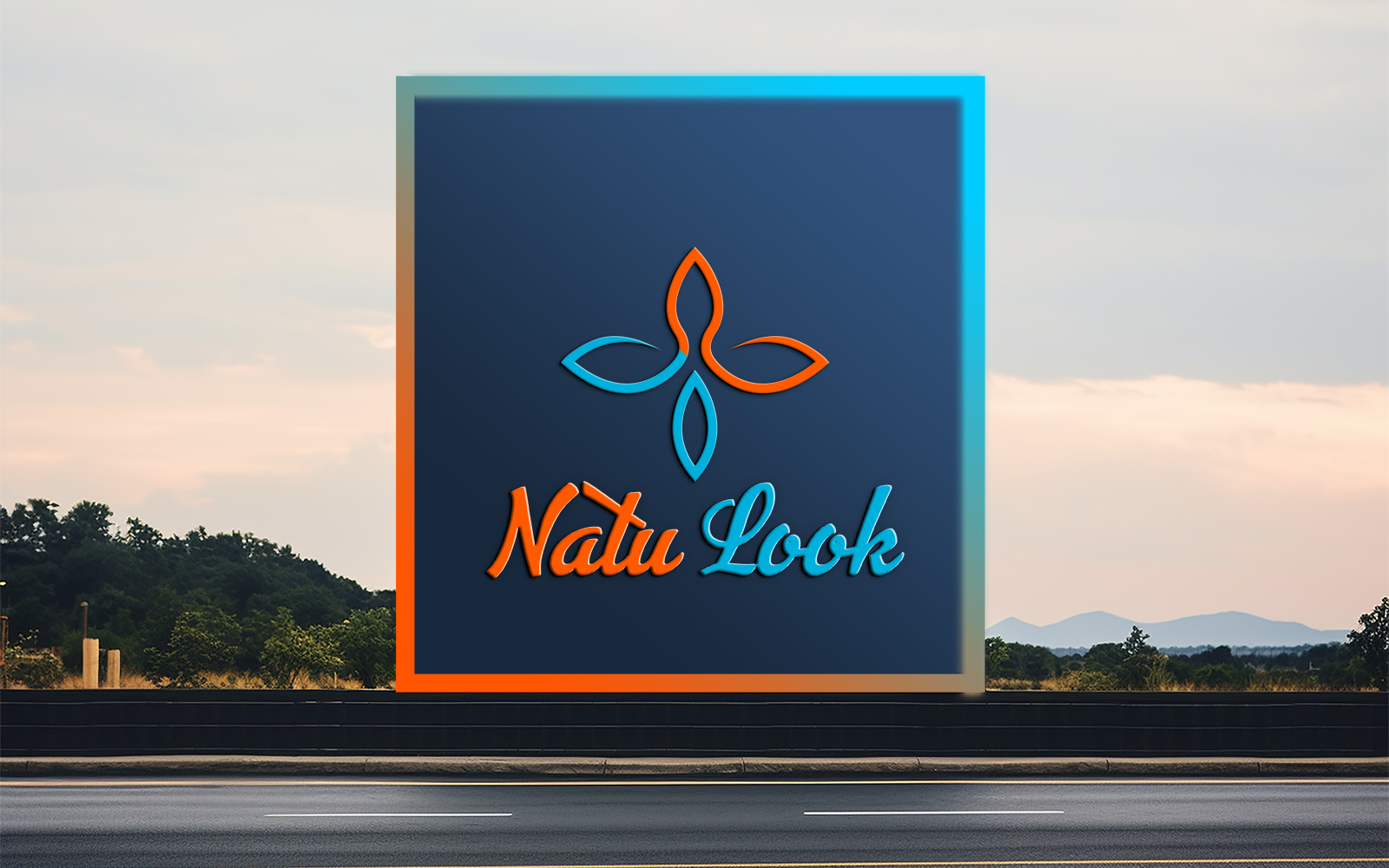 Sign board mockup | billboard logo mockup | outdoor billboard mockup | outdoor logo mockup