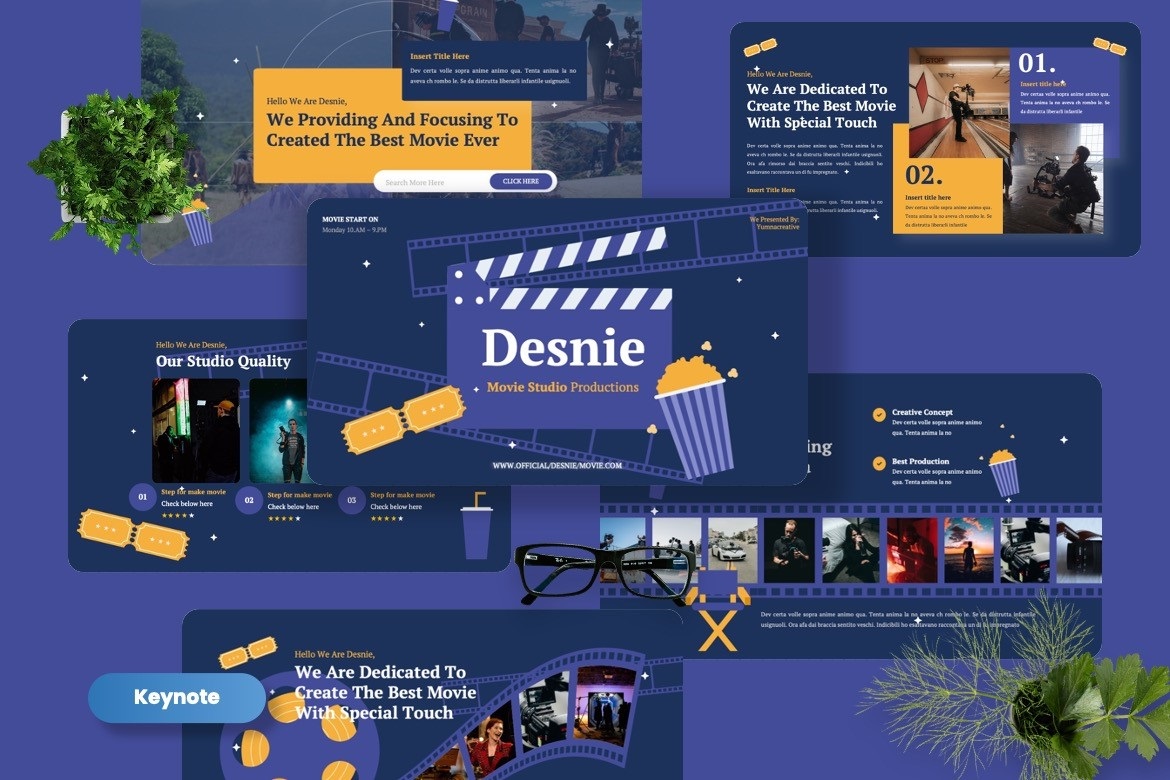 Desnie - Movie Production Keynote Template