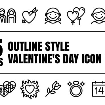 Line Valentine Icon Sets 385709