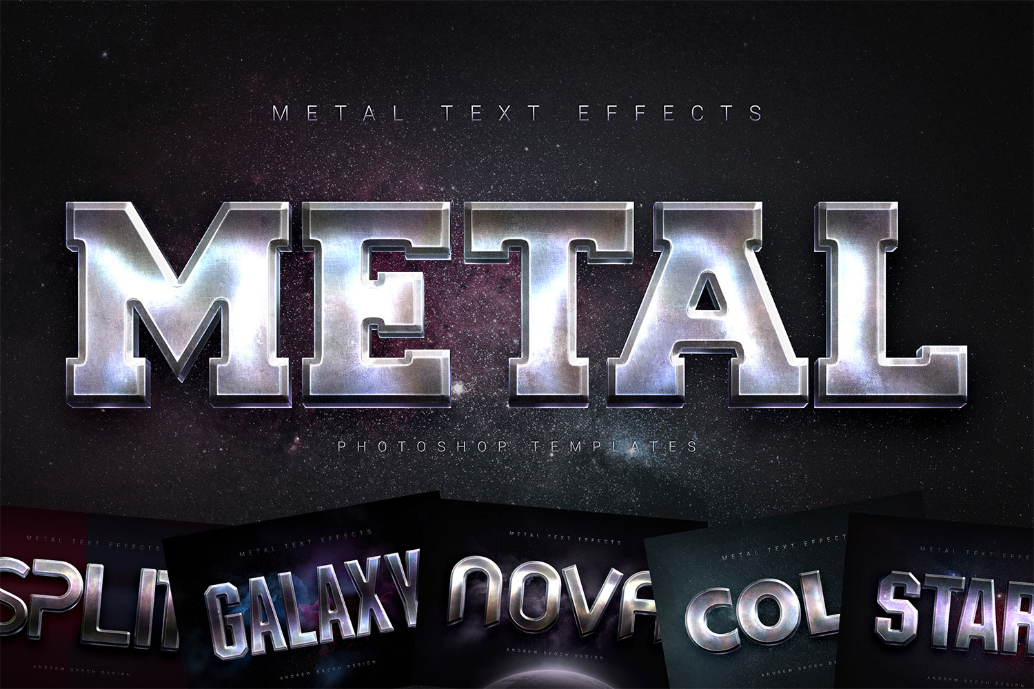 Metal Text Effects - Photoshop Templates