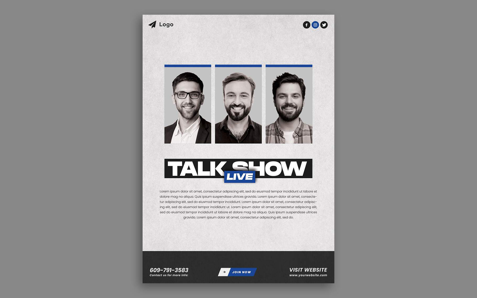 Talk Show Flyer Design Template