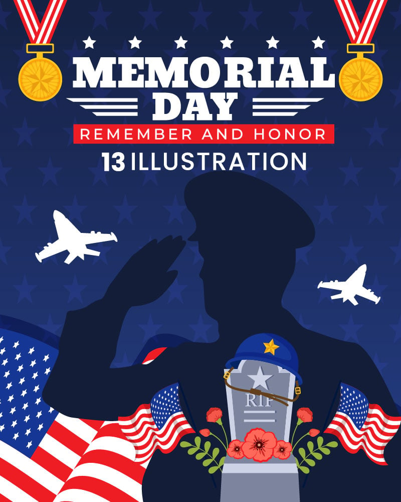 13 Memorial Day Illustration