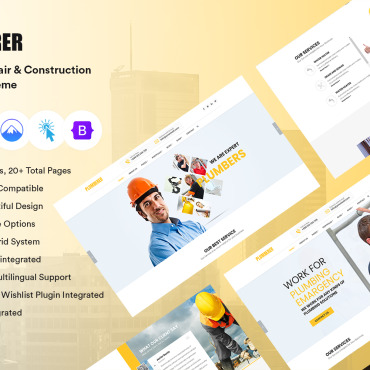 Business Construction WordPress Themes 385914