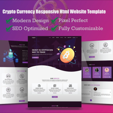 Cryptocurrency Casino Responsive Website Templates 385930