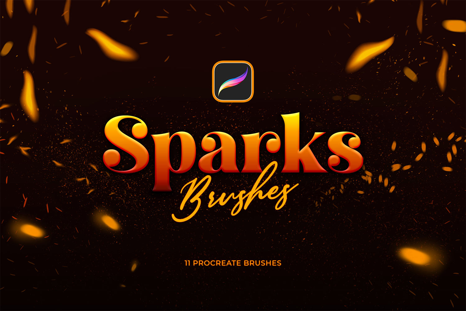 Realistic Sparks Procreate Brushes