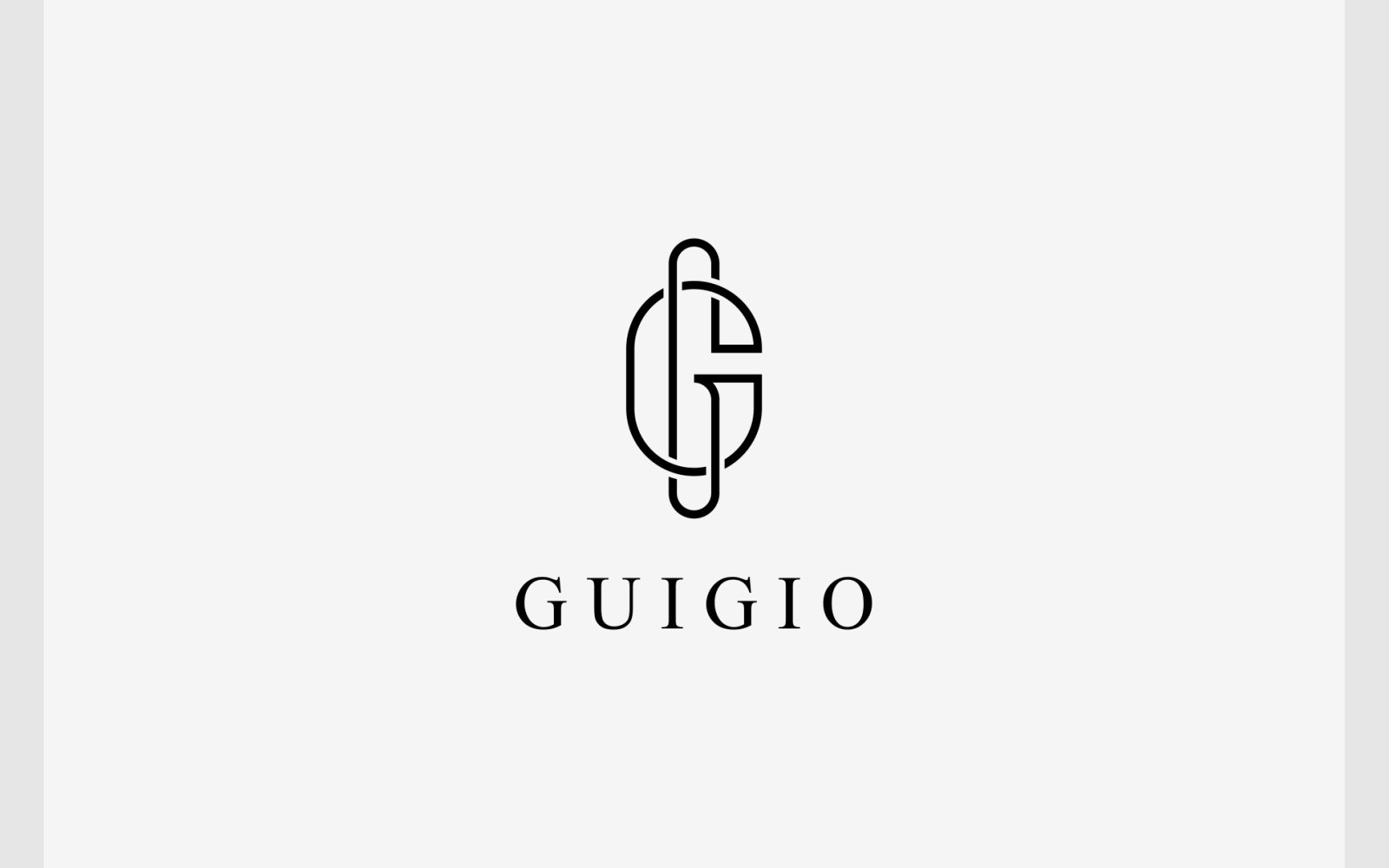 Letter G or GG Luxury Elegant Logo