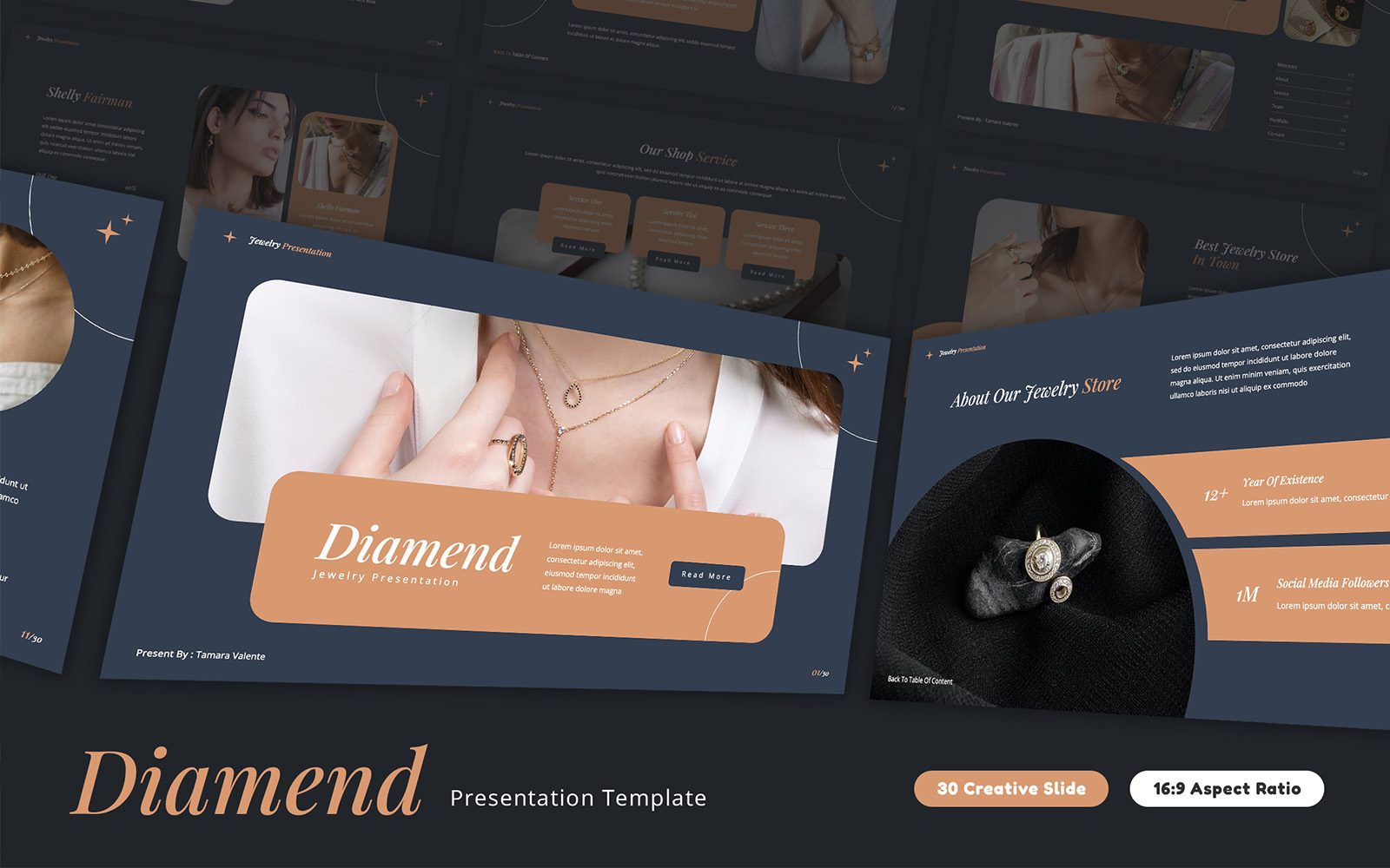 Diamend - Jewelry PowerPoint Template