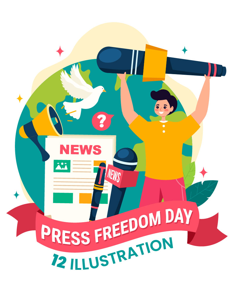 12 World Press Freedom Day Illustration