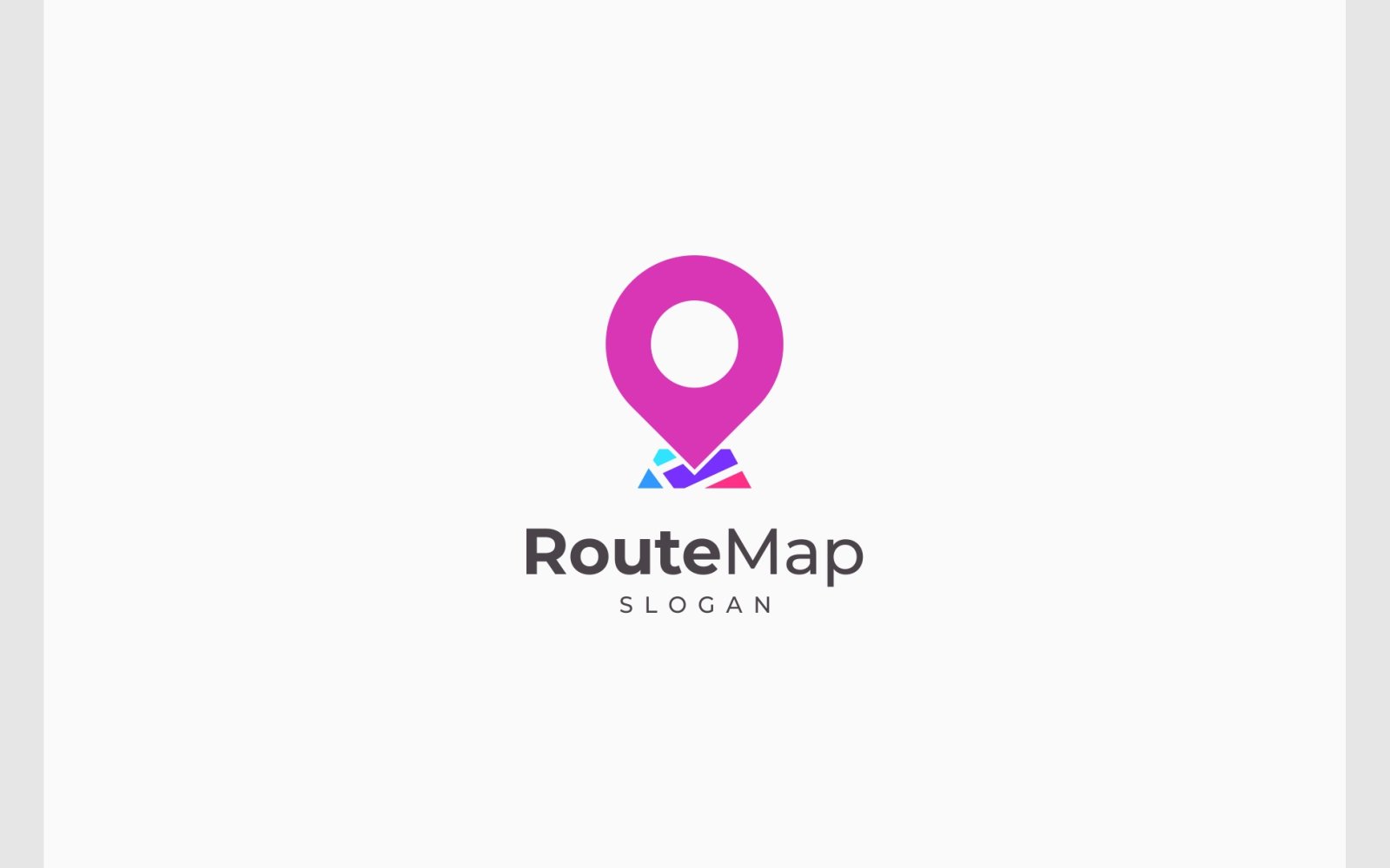 Pin Map Location Route Place Logo