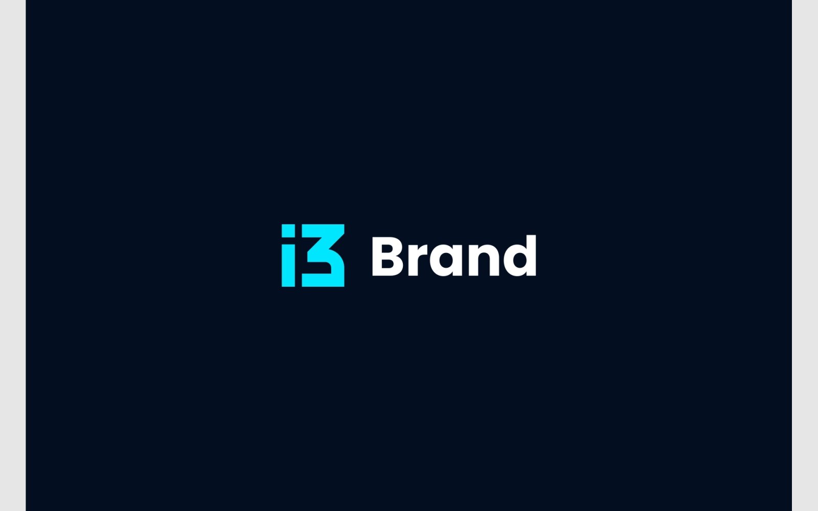 Letter I3 3I Initials Simple Logo