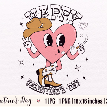 Groovy Valentines Illustrations Templates 386214