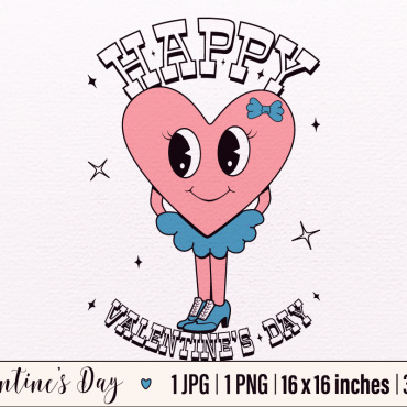 Groovy Valentines Illustrations Templates 386218