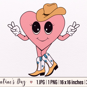Groovy Valentines Illustrations Templates 386221