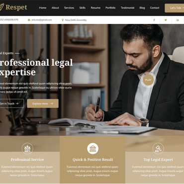 Law Justice PSD Templates 386252